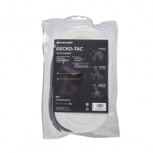 Dunlop Overgrip Gecko Tac 0.5mm (glatt, griffig) weiss 30er Clip-Beutel